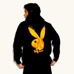 SOLD Playboy Fire Starter Hoodie